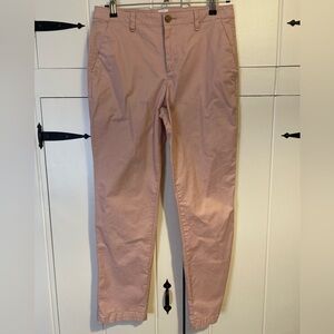 GAP Dusty Pink Chino Girlfriend Pants. Size Medium.